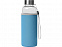 Бутылка для воды Pure c чехлом, 420 мл, голубой с логотипом  заказать по выгодной цене в кибермаркете AvroraStore