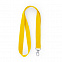 Ланъярд из полиестера HOST, Желтый с логотипом  заказать по выгодной цене в кибермаркете AvroraStore