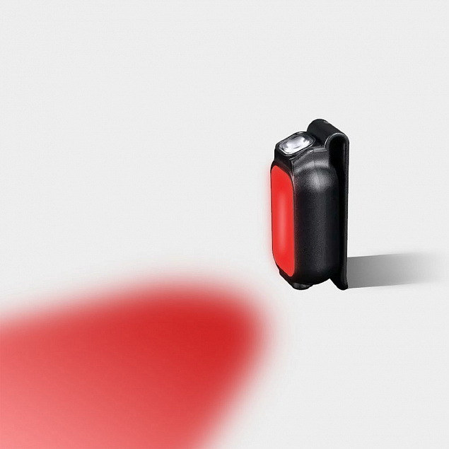 Фонарик на клипсе E-Lite, черный с логотипом  заказать по выгодной цене в кибермаркете AvroraStore