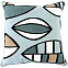 Чехол на подушку «Гармония тайги», голубой с логотипом  заказать по выгодной цене в кибермаркете AvroraStore