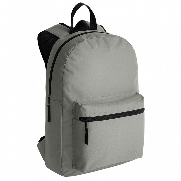Рюкзак Base, серый с логотипом  заказать по выгодной цене в кибермаркете AvroraStore