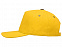 Бейсболка New York  5-ти панельная  с металлической застежкой и фурнитурой, желтый с логотипом  заказать по выгодной цене в кибермаркете AvroraStore