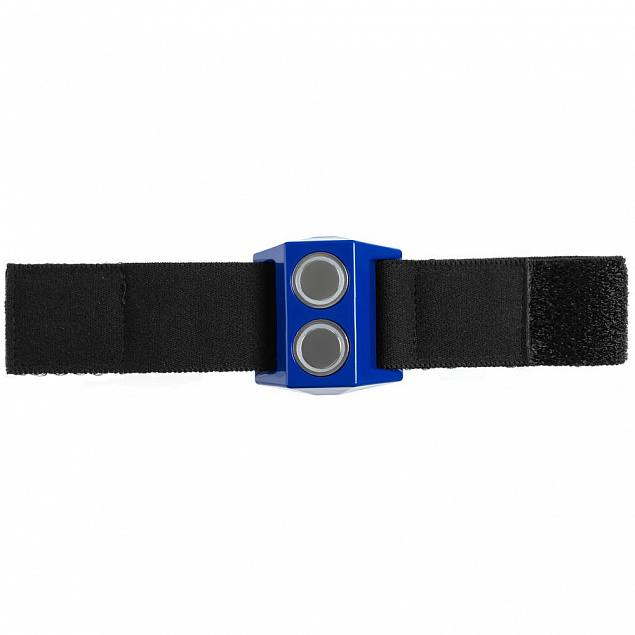Магнитный держатель для спортивных шейкеров Magneto, синий с логотипом  заказать по выгодной цене в кибермаркете AvroraStore