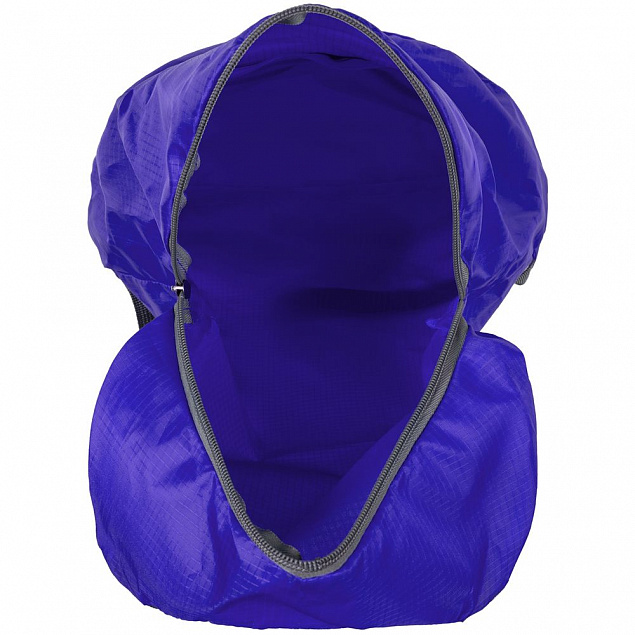 Складной рюкзак Barcelona, синий с логотипом  заказать по выгодной цене в кибермаркете AvroraStore