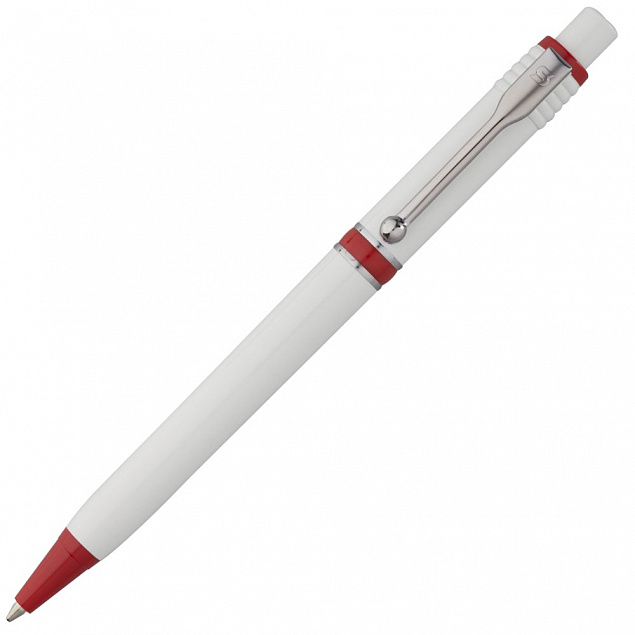 Ручка шариковая Raja, красная с логотипом  заказать по выгодной цене в кибермаркете AvroraStore