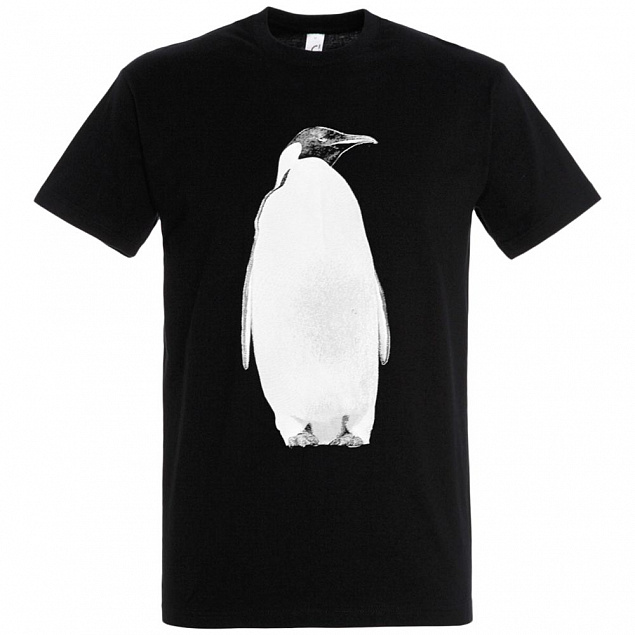 Футболка мужская Like a Penguin, черная с логотипом  заказать по выгодной цене в кибермаркете AvroraStore