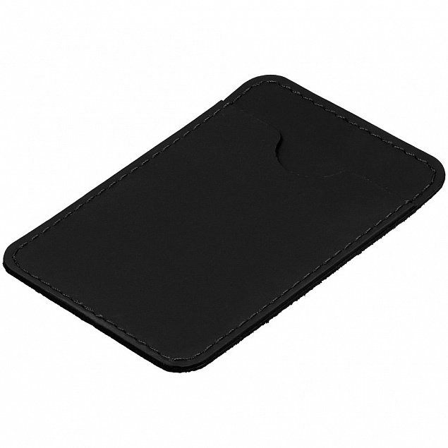 Чехол для карты на телефон Alaska, черный с логотипом  заказать по выгодной цене в кибермаркете AvroraStore