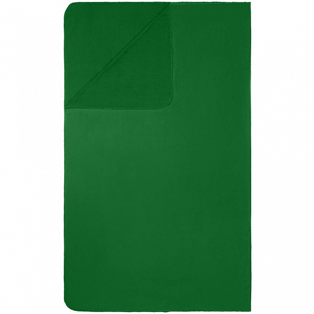 Дорожный плед Voyager, зеленый с логотипом  заказать по выгодной цене в кибермаркете AvroraStore