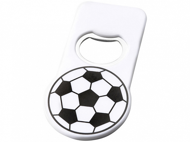 Футбольная открывалка с магнитом с логотипом  заказать по выгодной цене в кибермаркете AvroraStore