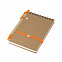 Блокнот с ручкой "Papyrus", оранжевый с логотипом  заказать по выгодной цене в кибермаркете AvroraStore