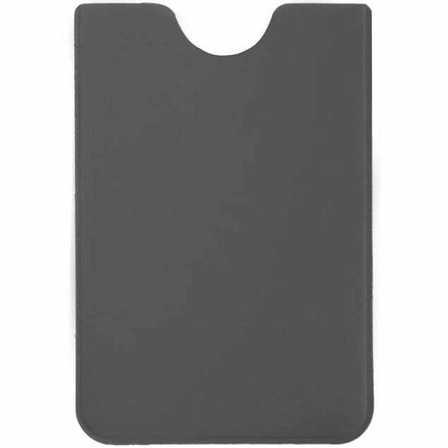 Чехол для карточки Dorset, серый с логотипом  заказать по выгодной цене в кибермаркете AvroraStore