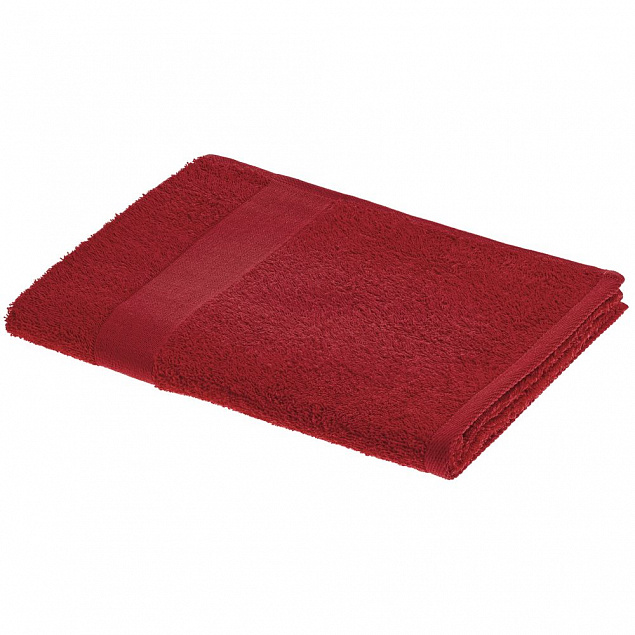 Полотенце Soft Me Light, среднее, красное с логотипом  заказать по выгодной цене в кибермаркете AvroraStore
