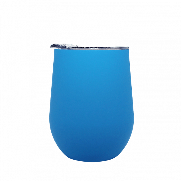 Кофер софт-тач CO12s (голубой) с логотипом  заказать по выгодной цене в кибермаркете AvroraStore
