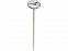 Met Термометр для барбекю, серебристый с логотипом  заказать по выгодной цене в кибермаркете AvroraStore