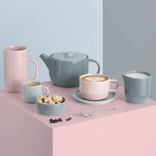 Чашка для капучино Cafe Concept, розовая с логотипом  заказать по выгодной цене в кибермаркете AvroraStore