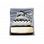 Ёлочная игрушка Шапочка (белый с золотым ) с логотипом  заказать по выгодной цене в кибермаркете AvroraStore