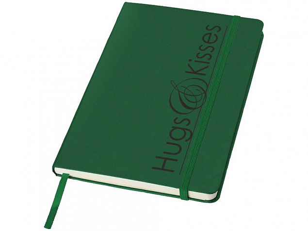 Блокнот классический офисный Juan А5, зеленый с логотипом  заказать по выгодной цене в кибермаркете AvroraStore