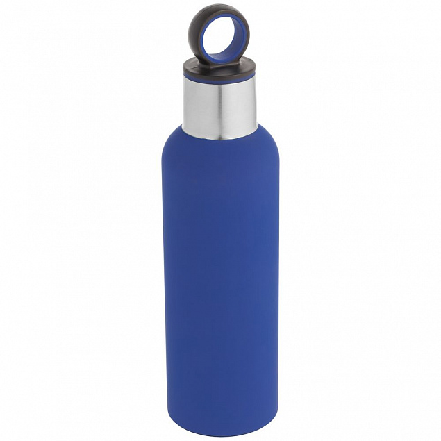 Термобутылка Sherp, синяя с логотипом  заказать по выгодной цене в кибермаркете AvroraStore