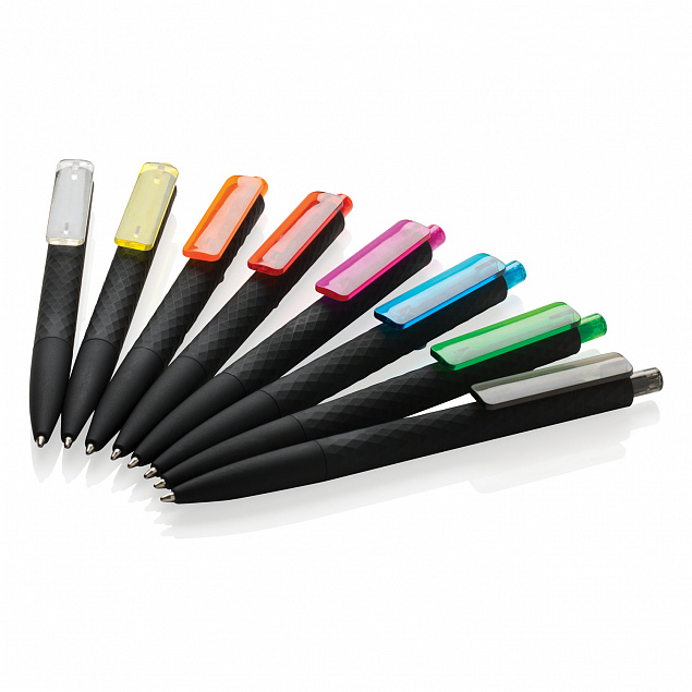 Черная ручка X3 Smooth Touch, красный с логотипом  заказать по выгодной цене в кибермаркете AvroraStore