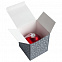 Елочный шар «Скандинавский узор», 8 см, красный с логотипом  заказать по выгодной цене в кибермаркете AvroraStore