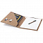 Папка BLOGUER A4 с бумажным блоком и ручкой, рециклированый картон с логотипом  заказать по выгодной цене в кибермаркете AvroraStore