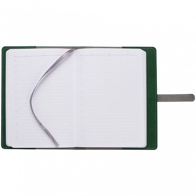 Ежедневник Cortex, недатированный, зеленый с логотипом  заказать по выгодной цене в кибермаркете AvroraStore