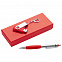 Набор Notes: ручка и флешка 8 Гб, красный с логотипом  заказать по выгодной цене в кибермаркете AvroraStore