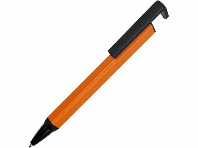 Ручка-подставка металлическая «Кипер Q» с логотипом  заказать по выгодной цене в кибермаркете AvroraStore