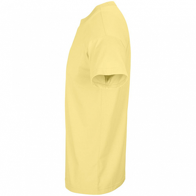 Футболка оверсайз мужская Boxy Men, светло-желтая с логотипом  заказать по выгодной цене в кибермаркете AvroraStore