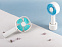 Портативный вентилятор Rombica FLOW Handy Fan I White с логотипом  заказать по выгодной цене в кибермаркете AvroraStore