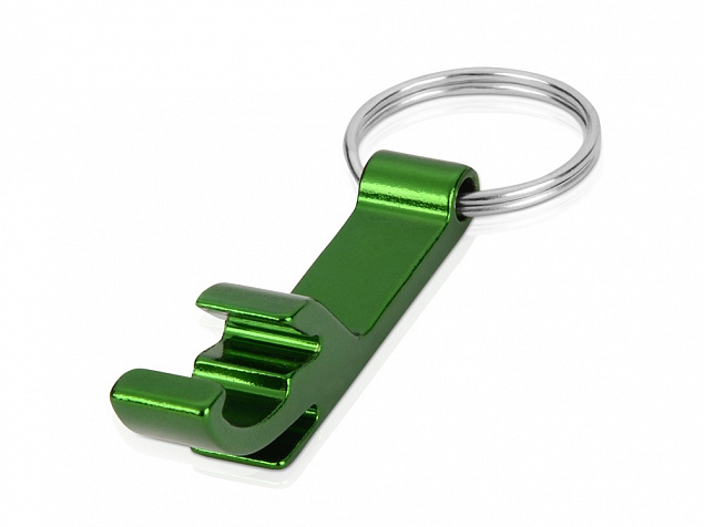 Брелок-открывалка Tao, зеленый с логотипом  заказать по выгодной цене в кибермаркете AvroraStore