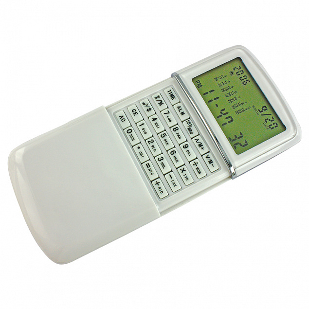 Калькулятор с календарем с логотипом  заказать по выгодной цене в кибермаркете AvroraStore