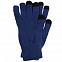 Перчатки сенсорные Urban Flow, темно-синий меланж с логотипом  заказать по выгодной цене в кибермаркете AvroraStore