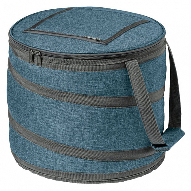 Складная сумка холодильник Coast, синяя с логотипом  заказать по выгодной цене в кибермаркете AvroraStore
