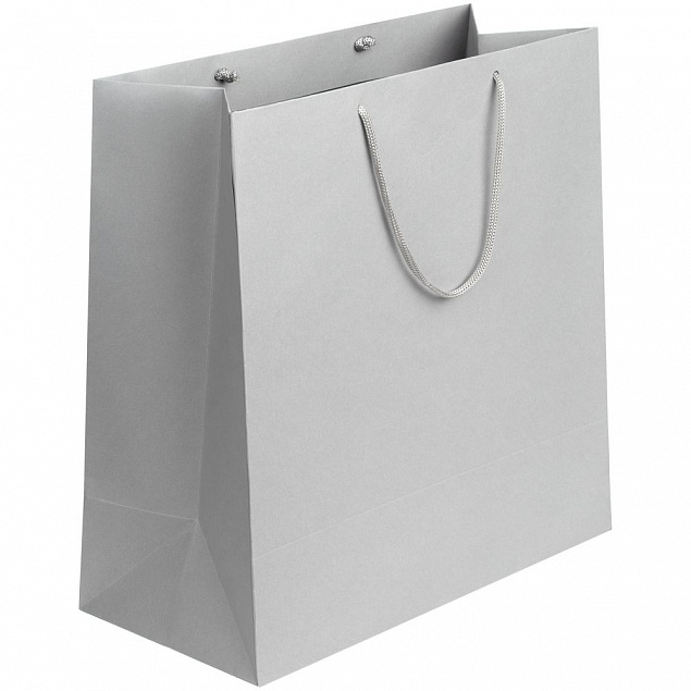 Пакет Porta, большой, серый с логотипом  заказать по выгодной цене в кибермаркете AvroraStore
