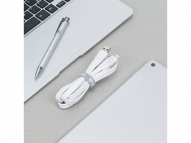 Кабель USB Type C 3.0 – Type A 1,2 м с логотипом  заказать по выгодной цене в кибермаркете AvroraStore