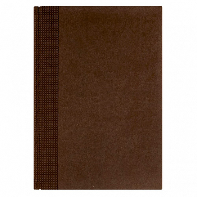 Ежедневник VELVET, А5, датированный (2020 г.), коричневый с логотипом  заказать по выгодной цене в кибермаркете AvroraStore