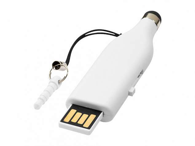 USB-флешка на 4 Гб со стилусом с логотипом  заказать по выгодной цене в кибермаркете AvroraStore