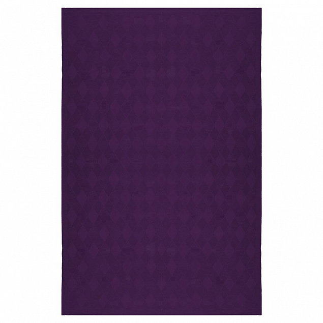 Плед Diamond, баклажановый с логотипом  заказать по выгодной цене в кибермаркете AvroraStore
