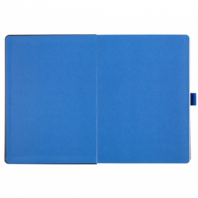 Ежедневник Tone недатированный, черный с синим с логотипом  заказать по выгодной цене в кибермаркете AvroraStore