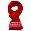 Шарф «Скандик», красный с логотипом  заказать по выгодной цене в кибермаркете AvroraStore