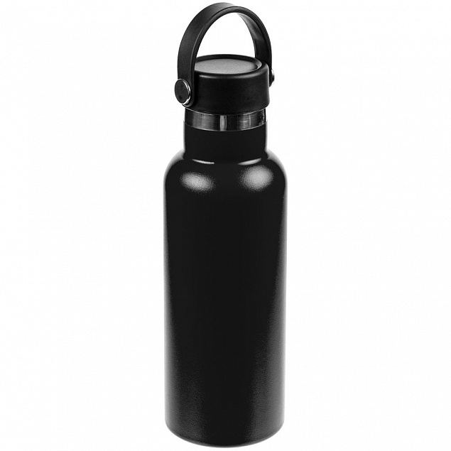 Термобутылка Bidon, черная с логотипом  заказать по выгодной цене в кибермаркете AvroraStore