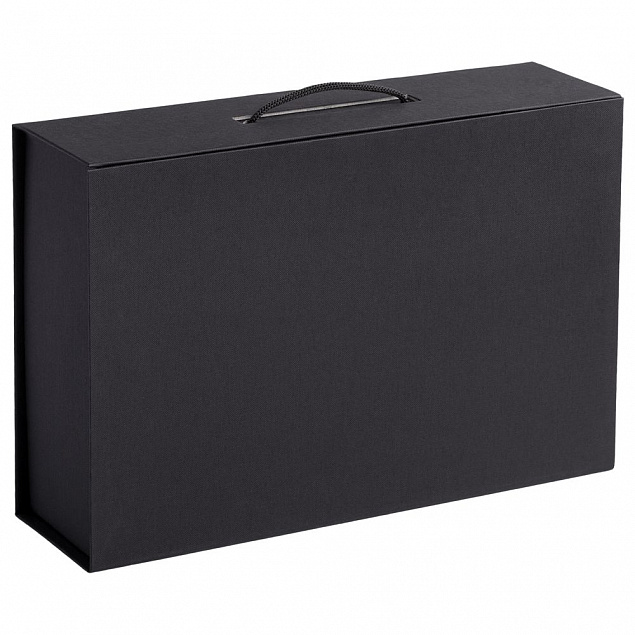 Коробка Case, подарочная, черная с логотипом  заказать по выгодной цене в кибермаркете AvroraStore