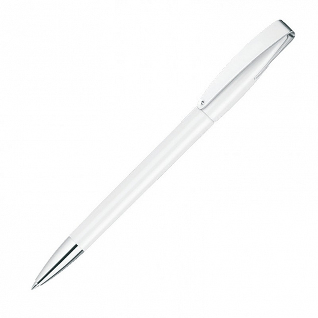 Ручка шариковая COBRA MM, белый с логотипом  заказать по выгодной цене в кибермаркете AvroraStore