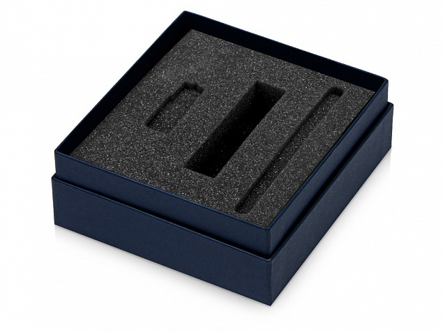 Коробка с ложементом Smooth M для зарядного устройства, ручки и флешки с логотипом  заказать по выгодной цене в кибермаркете AvroraStore