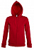 Толстовка женская на молнии с капюшоном Seven Women 290, красная с логотипом  заказать по выгодной цене в кибермаркете AvroraStore